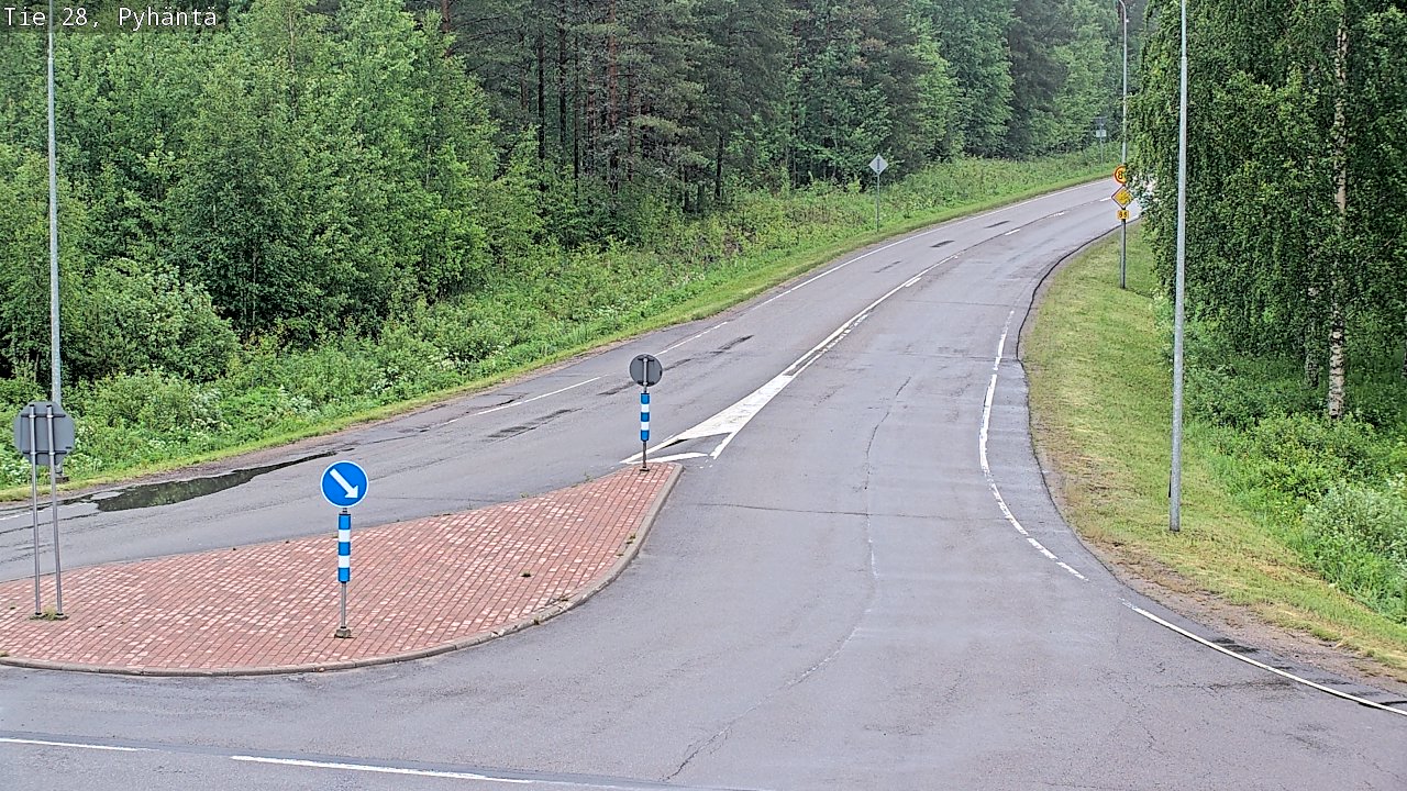 Kelikamerat Kuva Tie 28 Pyhäntä, Pyhäntä, Pohjois-Pohjanmaa
