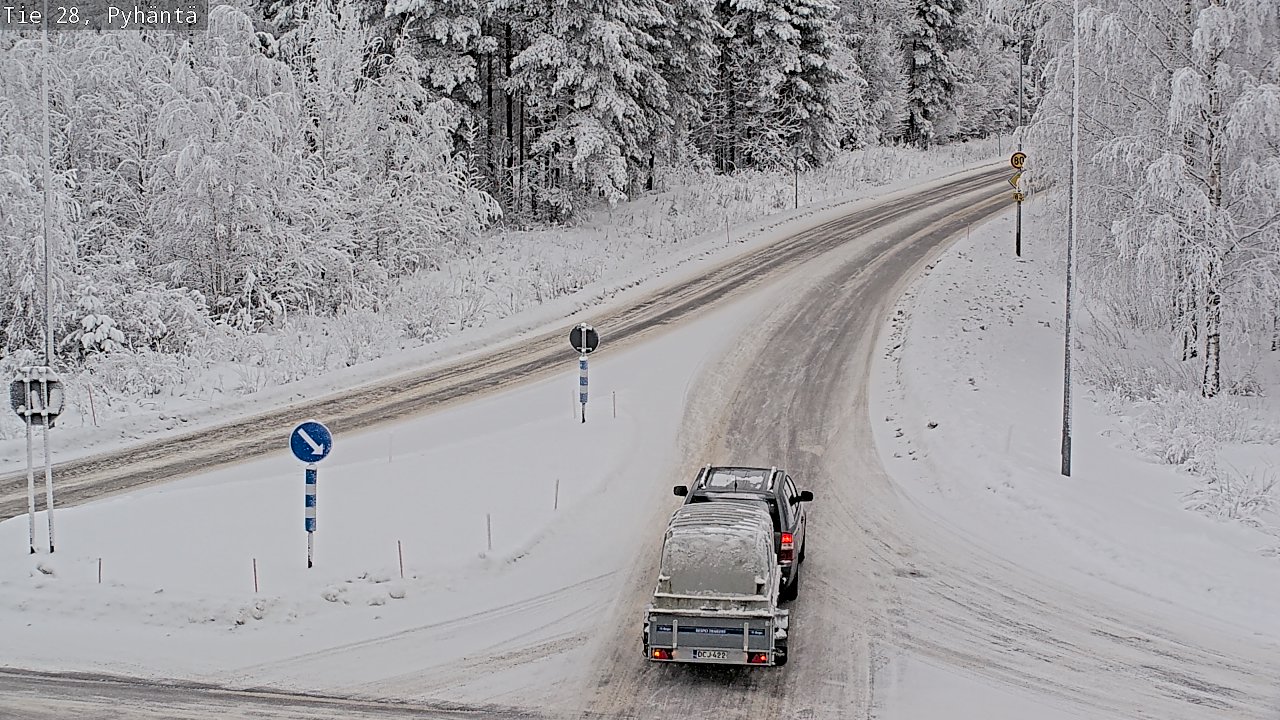 Kelikamerat Kuva Tie 28 Pyhäntä, Pyhäntä, Pohjois-Pohjanmaa