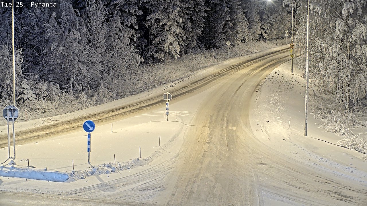 Kelikamerat Kuva Tie 28 Pyhäntä, Pyhäntä, Pohjois-Pohjanmaa
