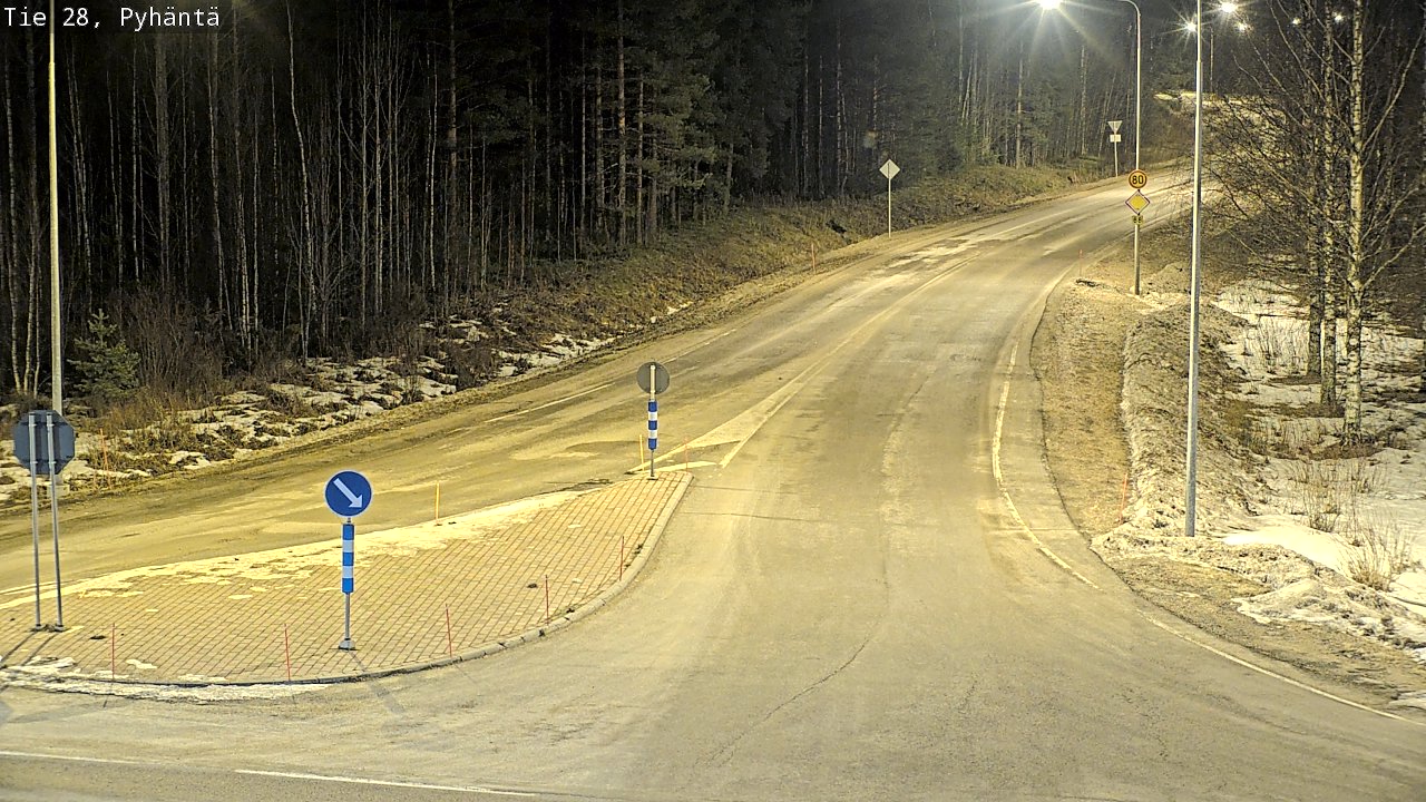 Kelikamerat Kuva Tie 28 Pyhäntä, Pyhäntä, Pohjois-Pohjanmaa