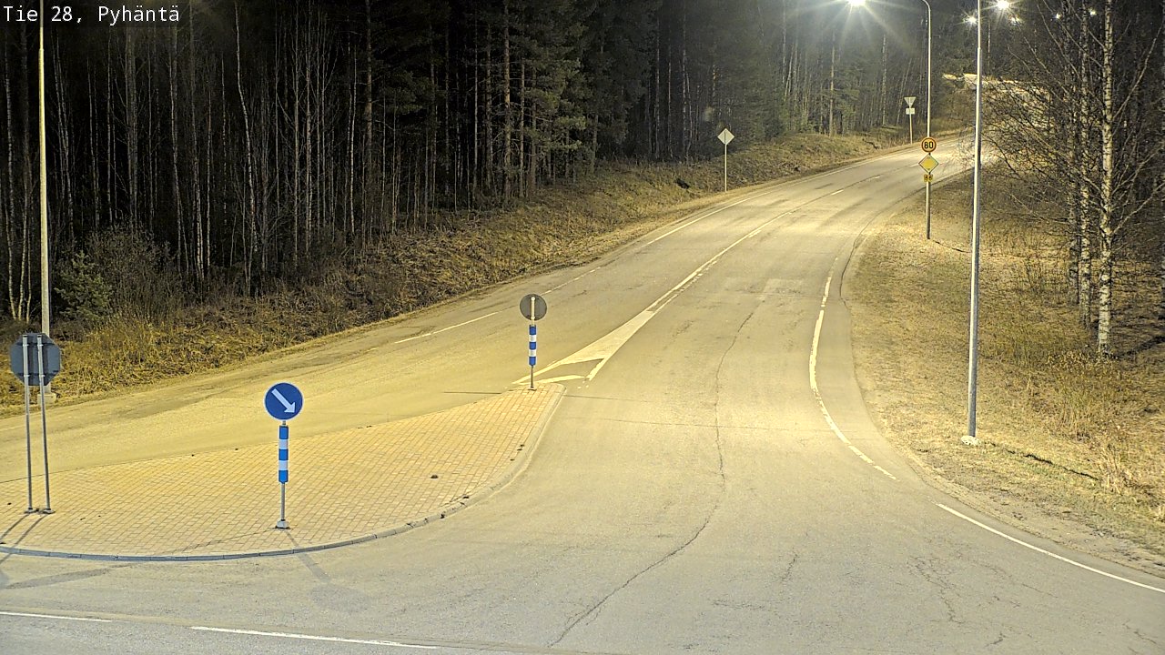 Kelikamerat Kuva Tie 28 Pyhäntä, Pyhäntä, Pohjois-Pohjanmaa
