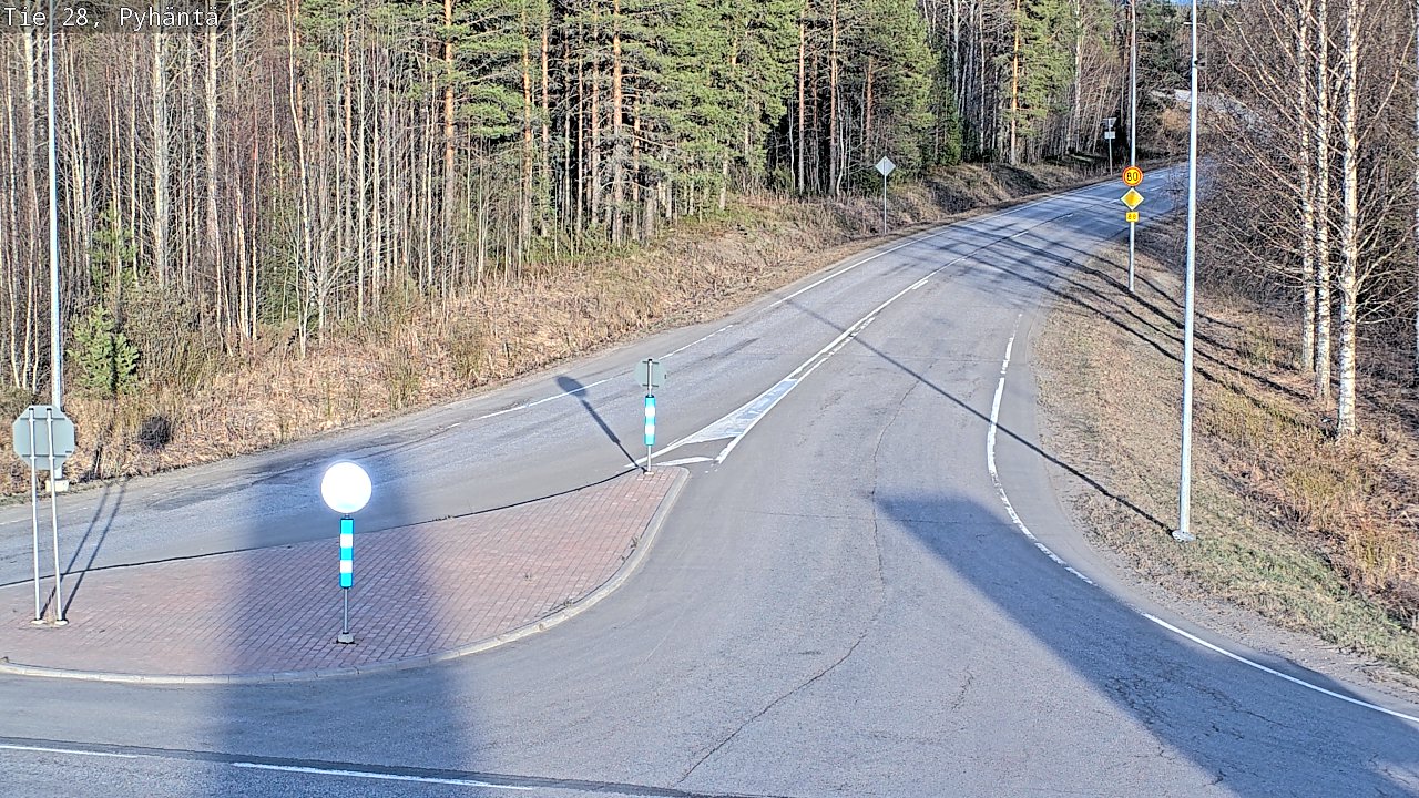 Kelikamerat Kuva Tie 28 Pyhäntä, Pyhäntä, Pohjois-Pohjanmaa
