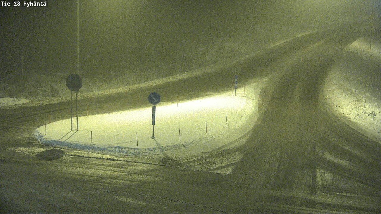 Weather Camera Image Road 28 Pyhäntä, Pyhäntä, Pohjois-Pohjanmaa