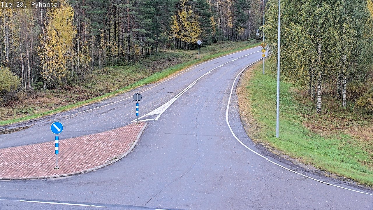 Weather Camera Image Road 28 Pyhäntä, Pyhäntä, Pohjois-Pohjanmaa