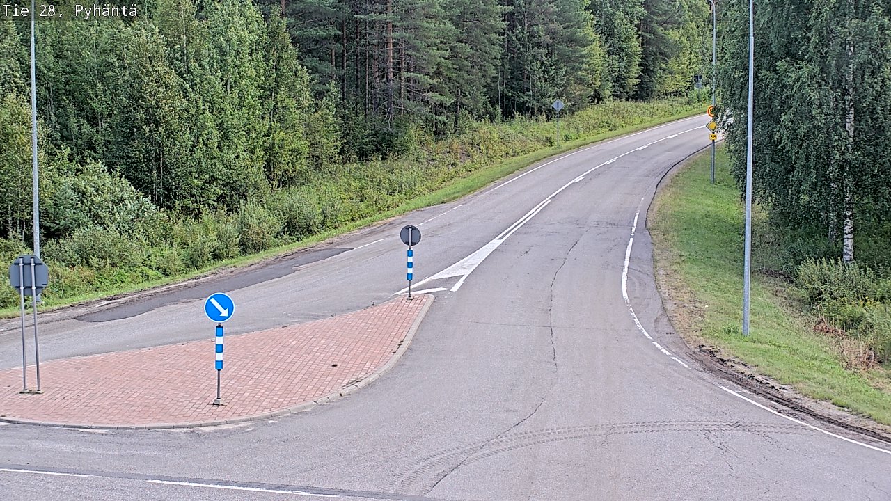Kelikamerat Kuva Tie 28 Pyhäntä, Pyhäntä, Pohjois-Pohjanmaa