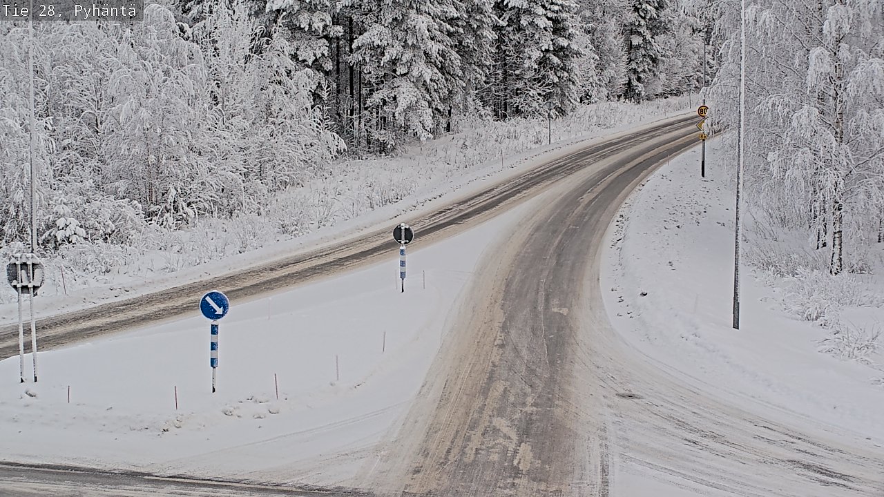 Kelikamerat Kuva Tie 28 Pyhäntä, Pyhäntä, Pohjois-Pohjanmaa