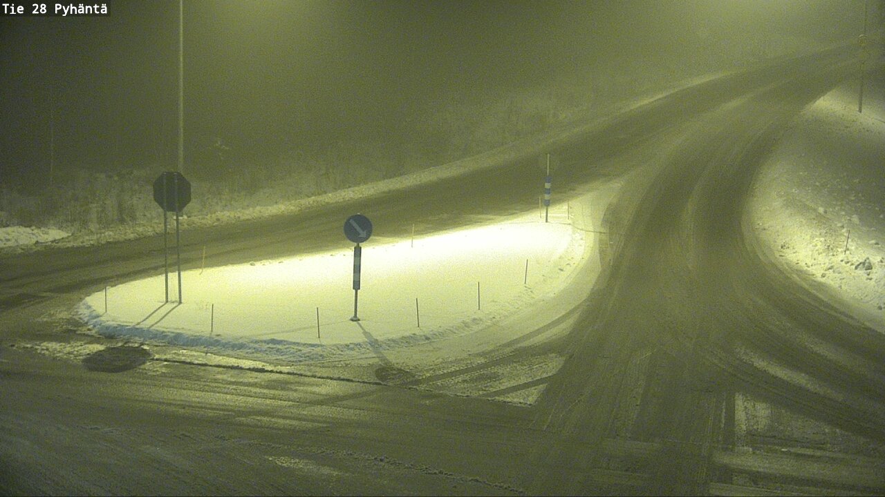Weather Camera Image Road 28 Pyhäntä, Pyhäntä, Pohjois-Pohjanmaa