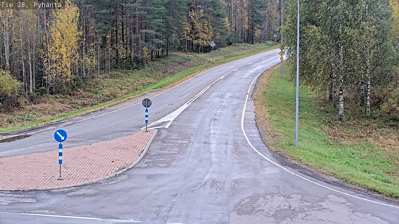 Weather Camera Image Road 28 Pyhäntä, Pyhäntä, Pohjois-Pohjanmaa