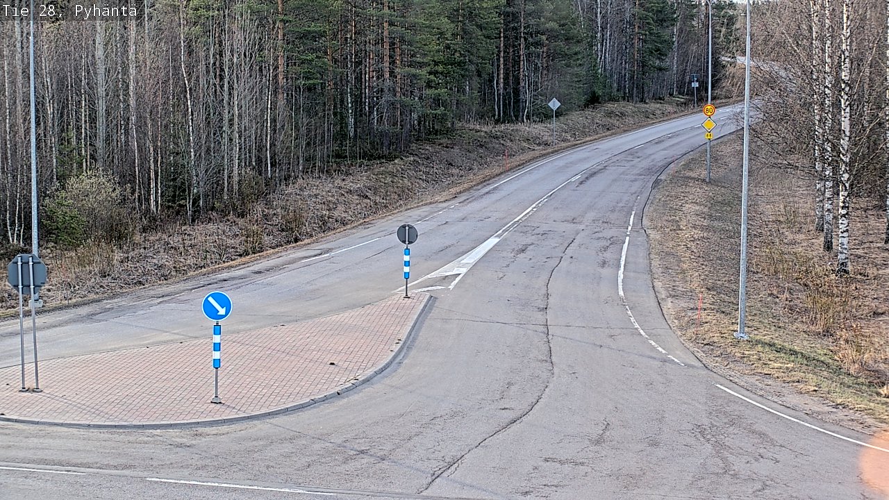 Kelikamerat Kuva Tie 28 Pyhäntä, Pyhäntä, Pohjois-Pohjanmaa