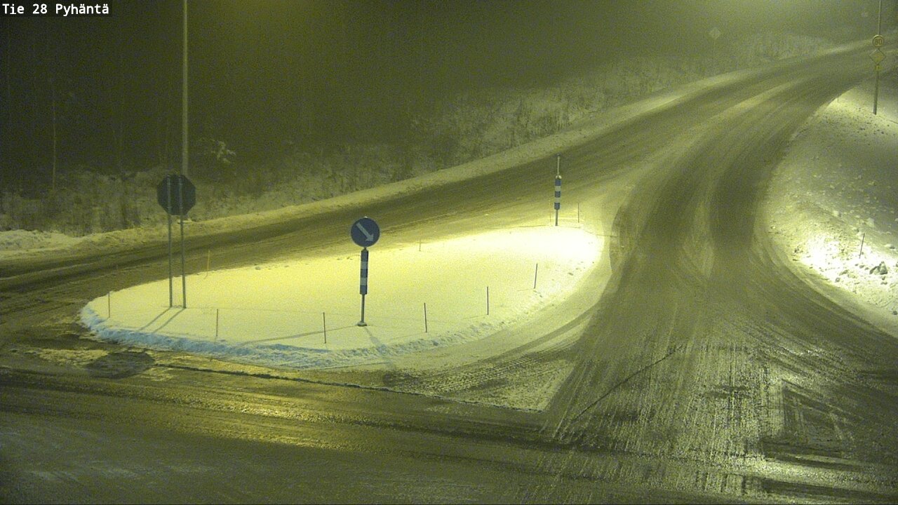 Weather Camera Image Road 28 Pyhäntä, Pyhäntä, Pohjois-Pohjanmaa