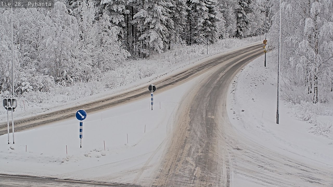 Kelikamerat Kuva Tie 28 Pyhäntä, Pyhäntä, Pohjois-Pohjanmaa