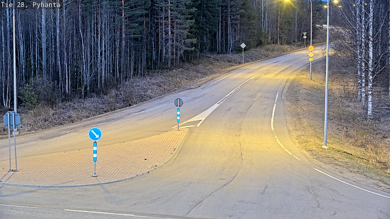 Kelikamerat Kuva Tie 28 Pyhäntä, Pyhäntä, Pohjois-Pohjanmaa