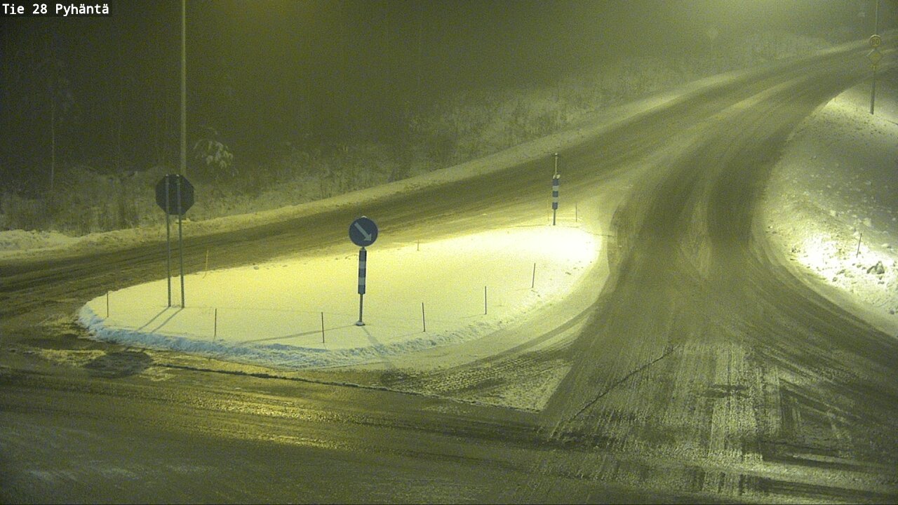 Weather Camera Image Road 28 Pyhäntä, Pyhäntä, Pohjois-Pohjanmaa