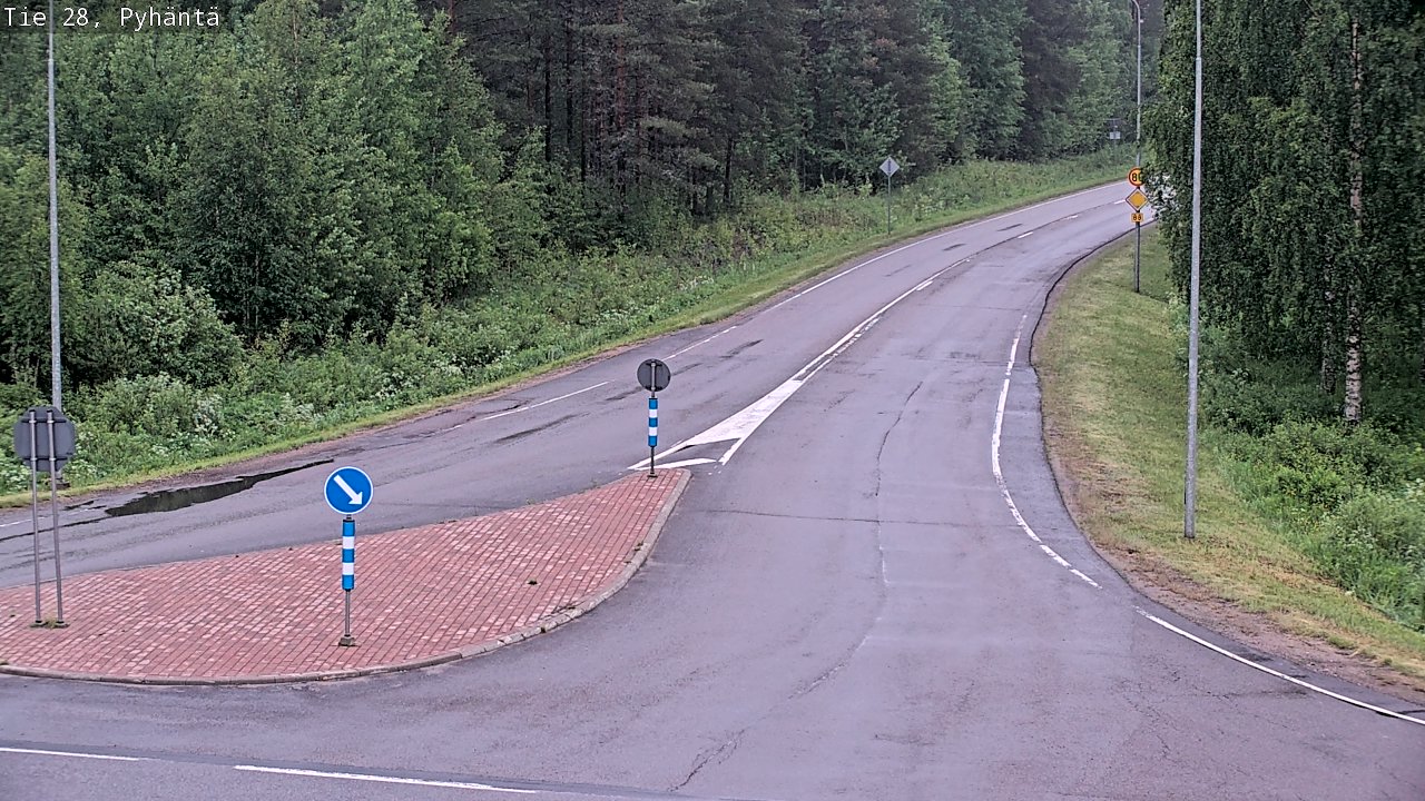 Kelikamerat Kuva Tie 28 Pyhäntä, Pyhäntä, Pohjois-Pohjanmaa