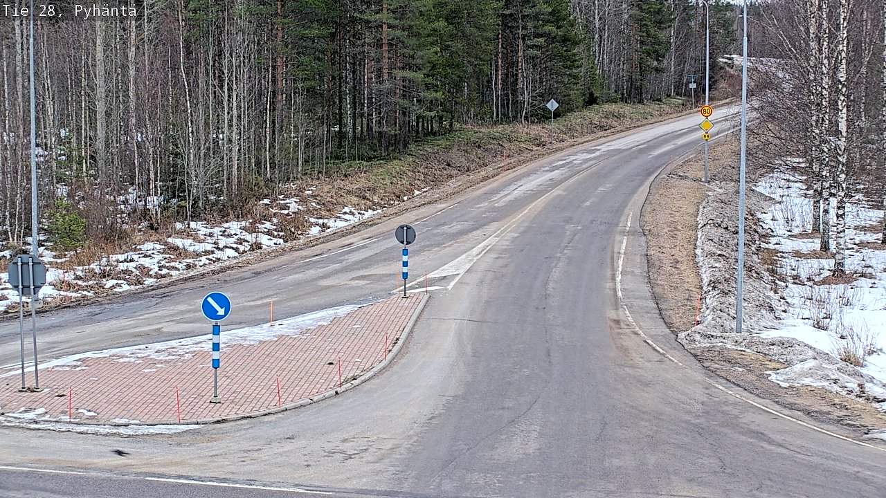 Kelikamerat Kuva Tie 28 Pyhäntä, Pyhäntä, Pohjois-Pohjanmaa