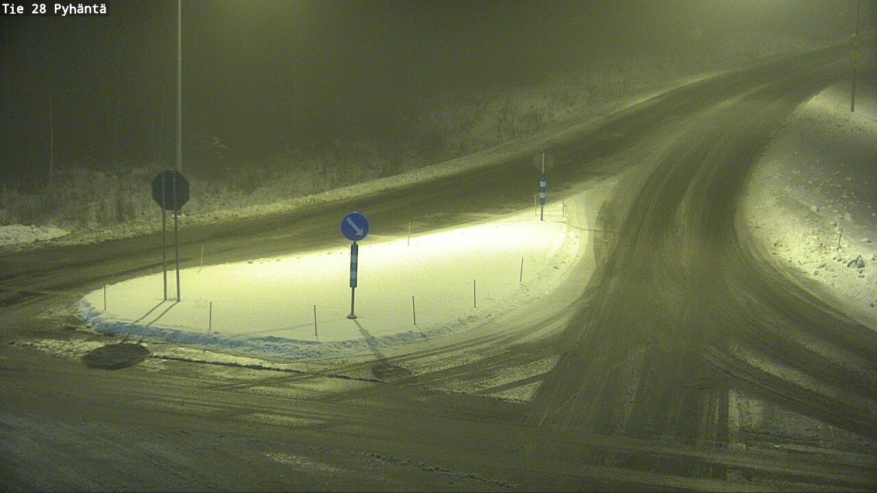 Weather Camera Image Road 28 Pyhäntä, Pyhäntä, Pohjois-Pohjanmaa