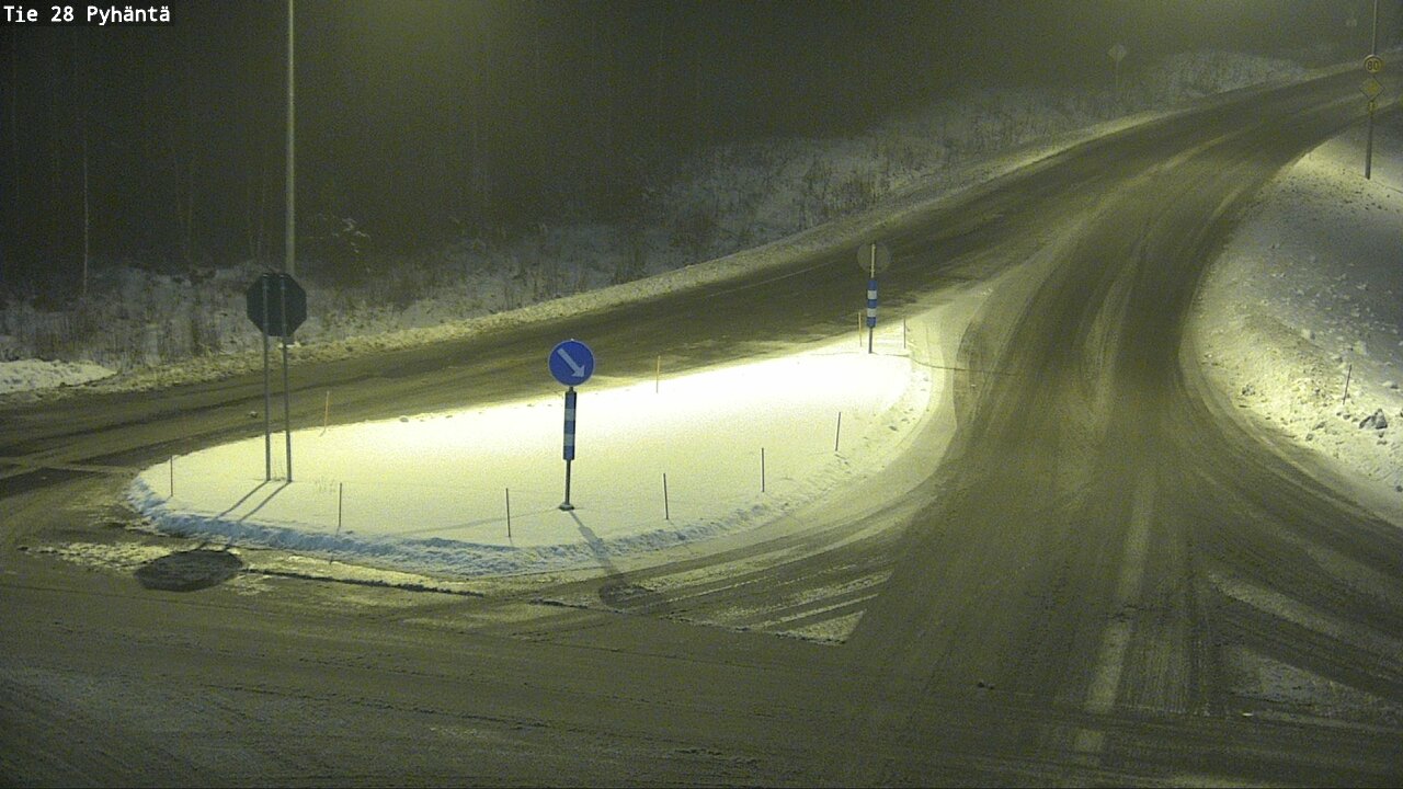 Weather Camera Image Road 28 Pyhäntä, Pyhäntä, Pohjois-Pohjanmaa