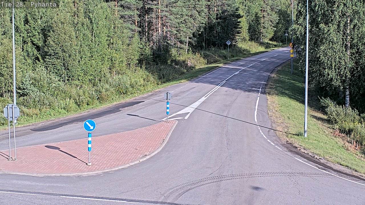 Kelikamerat Kuva Tie 28 Pyhäntä, Pyhäntä, Pohjois-Pohjanmaa