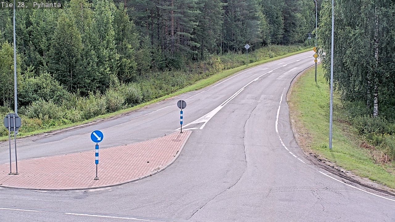 Weather Camera Image Road 28 Pyhäntä, Pyhäntä, Pohjois-Pohjanmaa