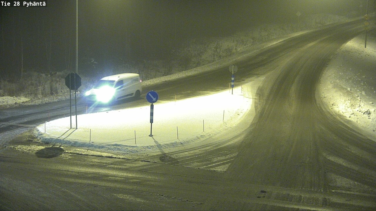 Weather Camera Image Road 28 Pyhäntä, Pyhäntä, Pohjois-Pohjanmaa