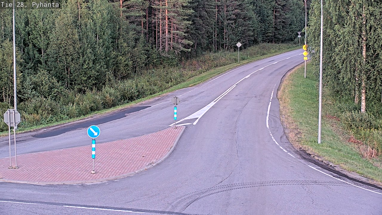 Kelikamerat Kuva Tie 28 Pyhäntä, Pyhäntä, Pohjois-Pohjanmaa