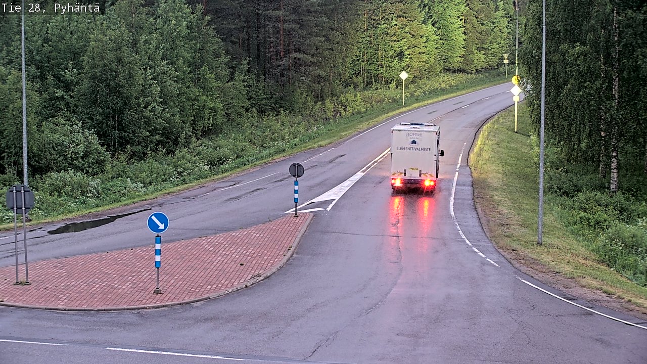 Kelikamerat Kuva Tie 28 Pyhäntä, Pyhäntä, Pohjois-Pohjanmaa