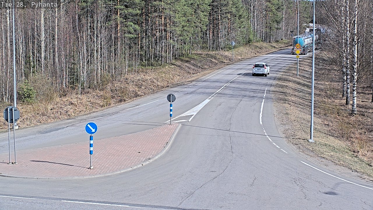 Kelikamerat Kuva Tie 28 Pyhäntä, Pyhäntä, Pohjois-Pohjanmaa