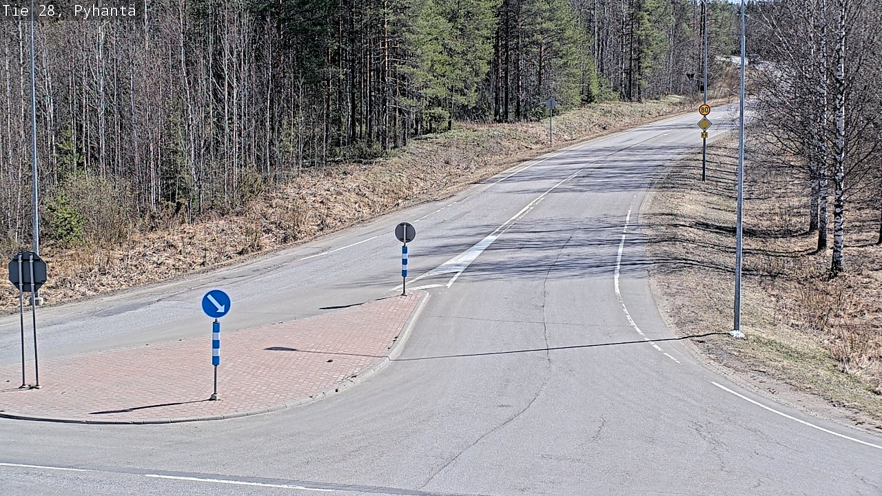 Kelikamerat Kuva Tie 28 Pyhäntä, Pyhäntä, Pohjois-Pohjanmaa