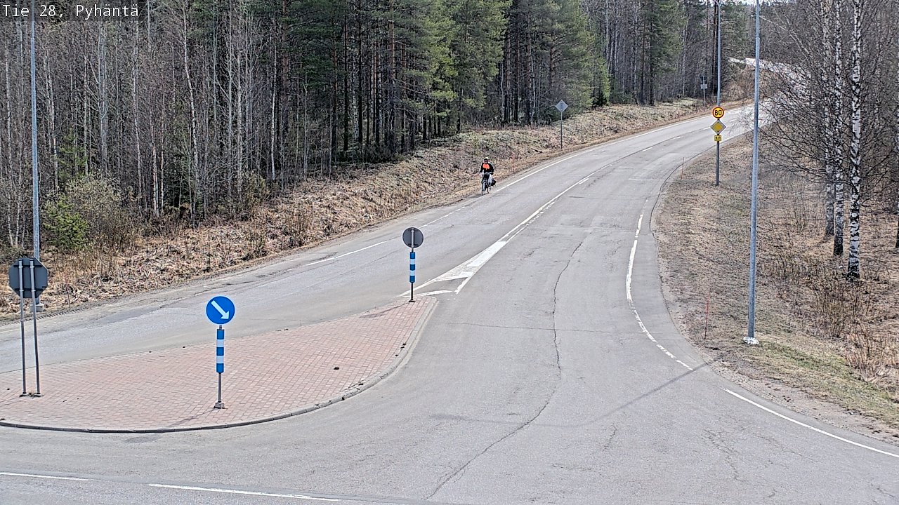 Kelikamerat Kuva Tie 28 Pyhäntä, Pyhäntä, Pohjois-Pohjanmaa