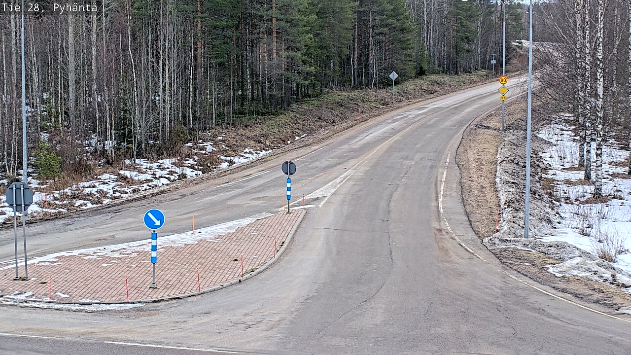 Kelikamerat Kuva Tie 28 Pyhäntä, Pyhäntä, Pohjois-Pohjanmaa