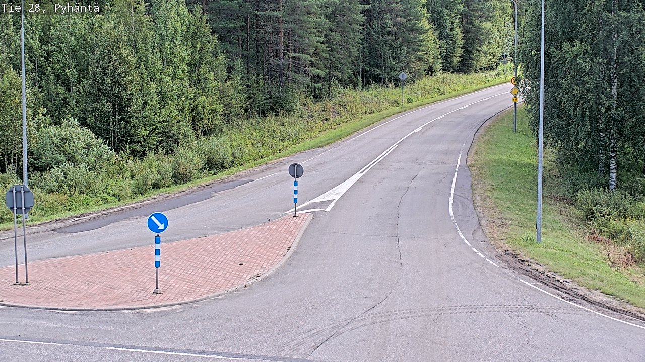 Kelikamerat Kuva Tie 28 Pyhäntä, Pyhäntä, Pohjois-Pohjanmaa