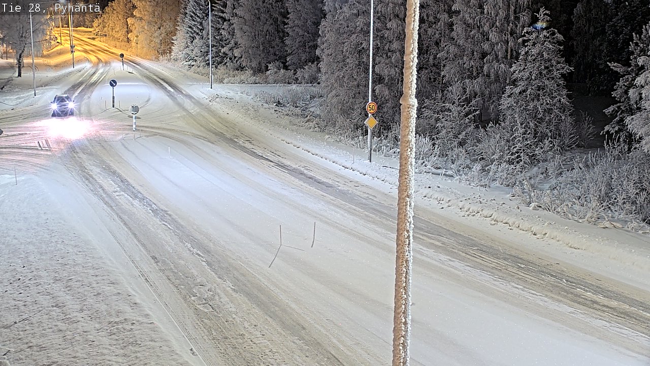Kelikamerat Kuva Tie 28 Pyhäntä, Pyhäntä, Pohjois-Pohjanmaa
