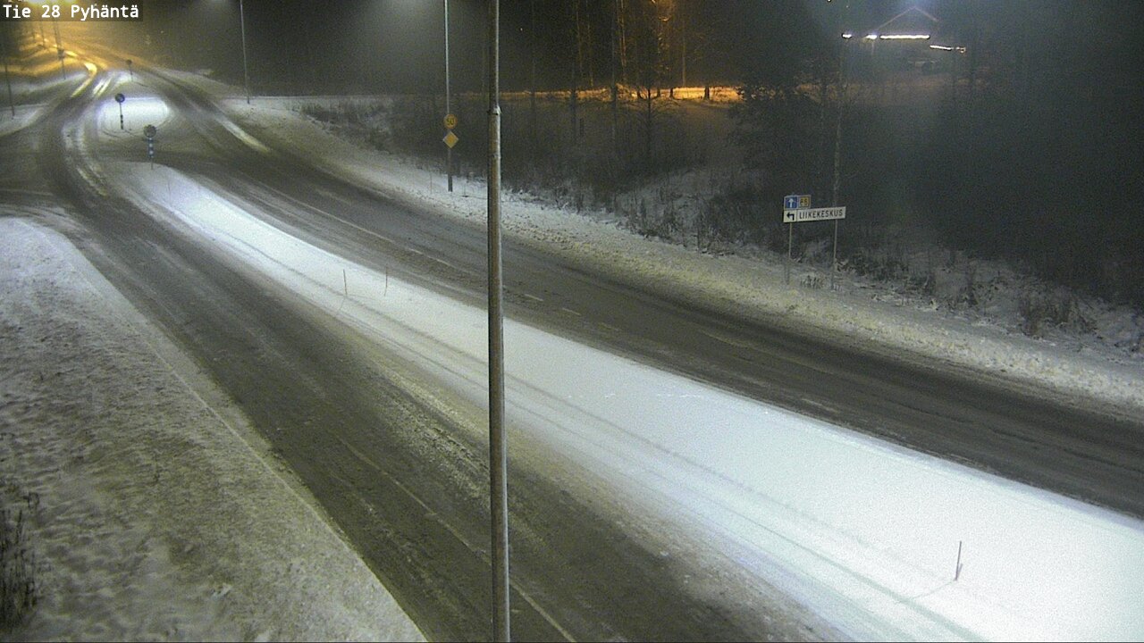 Weather Camera Image Road 28 Pyhäntä, Pyhäntä, Pohjois-Pohjanmaa