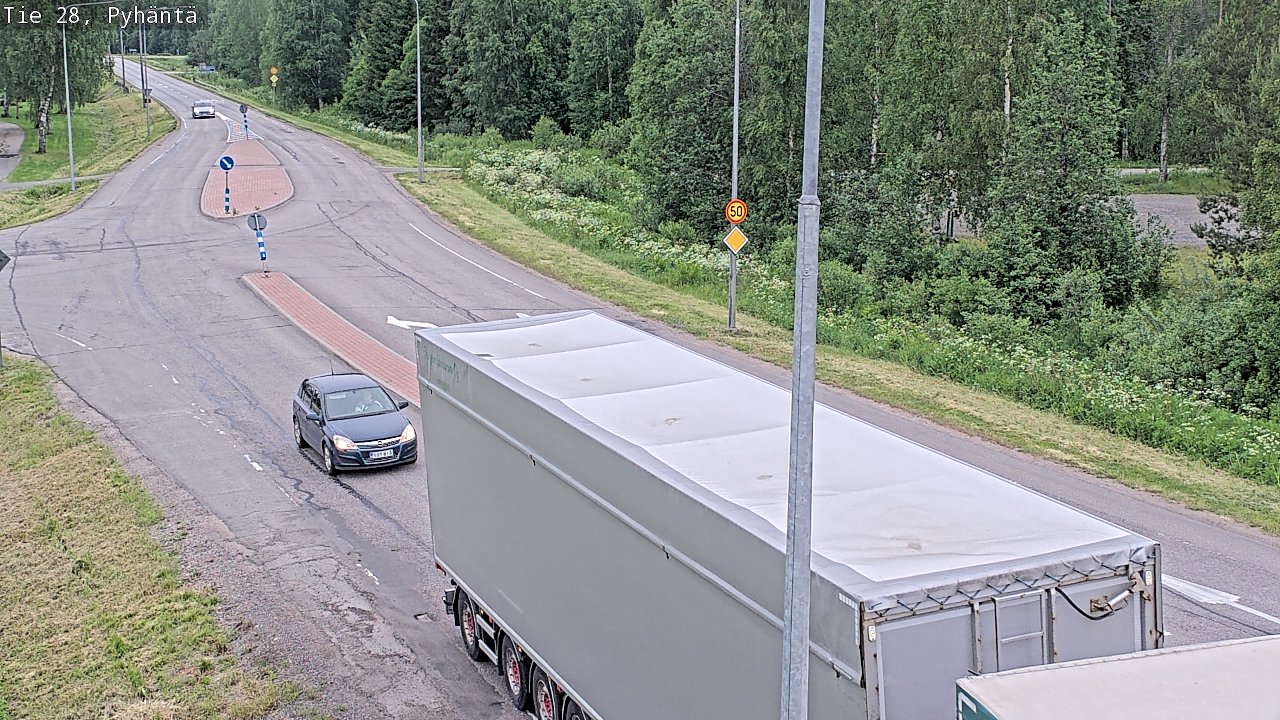 Kelikamerat Kuva Tie 28 Pyhäntä, Pyhäntä, Pohjois-Pohjanmaa