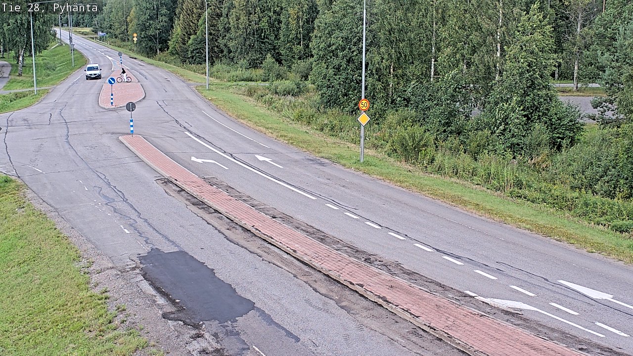 Kelikamerat Kuva Tie 28 Pyhäntä, Pyhäntä, Pohjois-Pohjanmaa