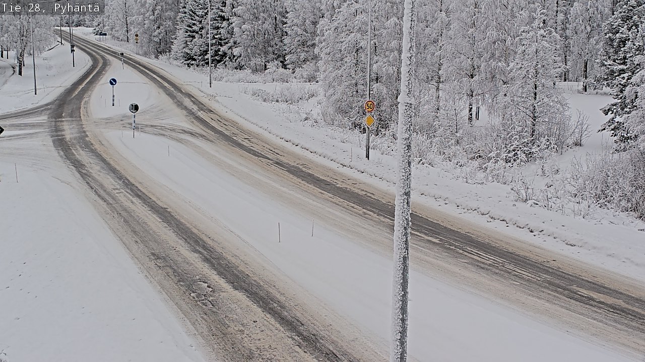 Kelikamerat Kuva Tie 28 Pyhäntä, Pyhäntä, Pohjois-Pohjanmaa