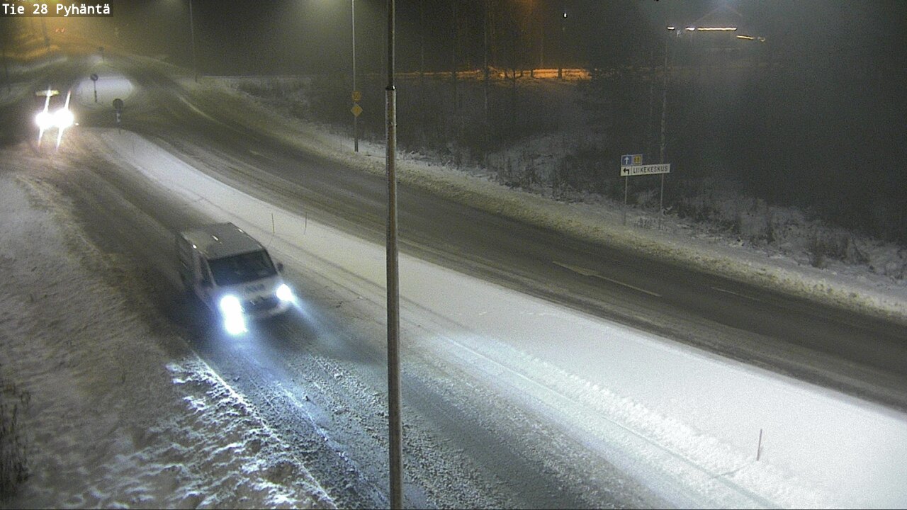 Weather Camera Image Road 28 Pyhäntä, Pyhäntä, Pohjois-Pohjanmaa