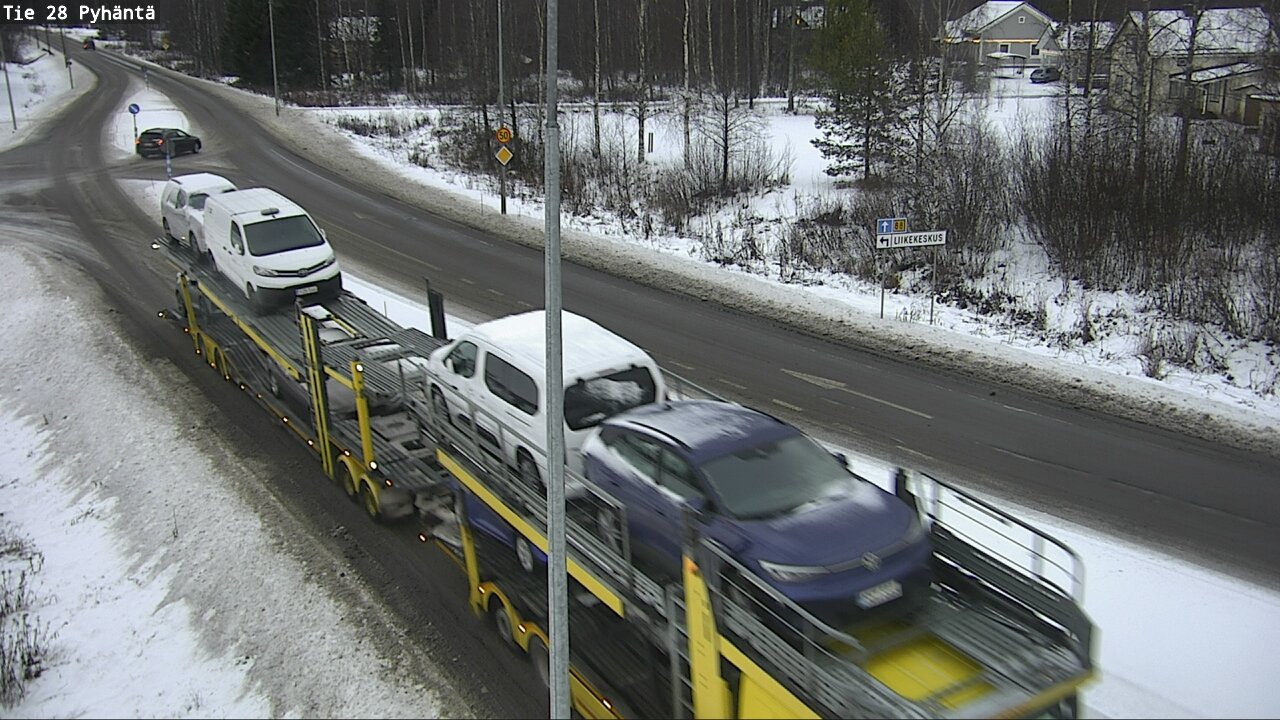 Weather Camera Image Väg 28 Pyhäntä, Pyhäntä, Pohjois-Pohjanmaa