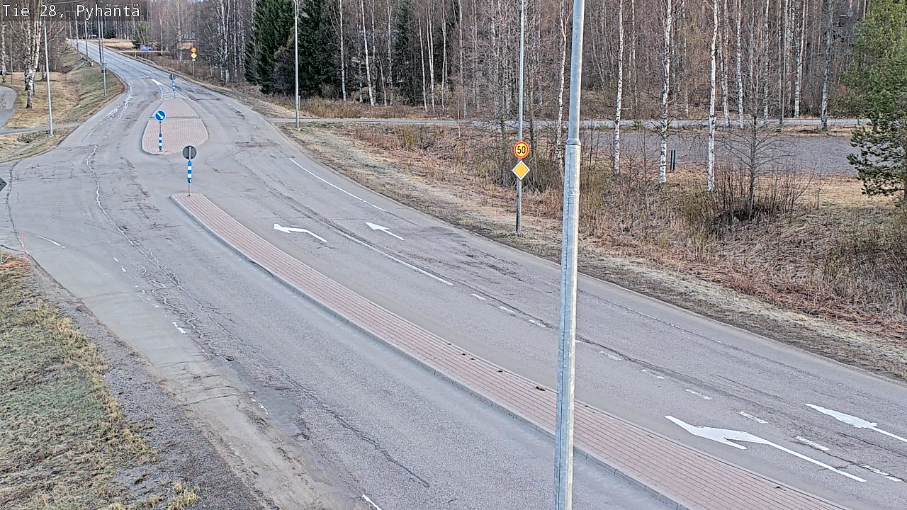 Kelikamerat Kuva Tie 28 Pyhäntä, Pyhäntä, Pohjois-Pohjanmaa