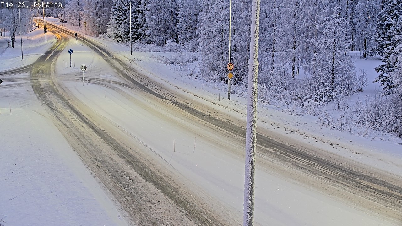 Kelikamerat Kuva Tie 28 Pyhäntä, Pyhäntä, Pohjois-Pohjanmaa