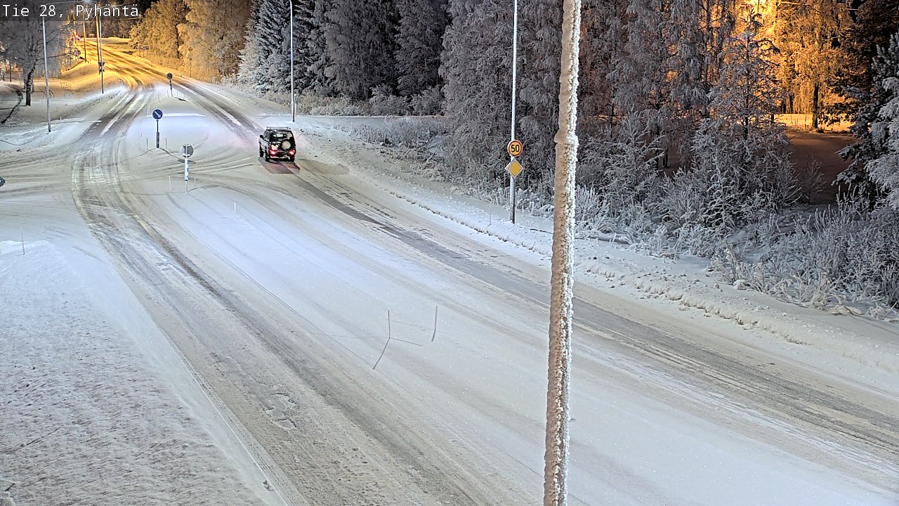 Kelikamerat Kuva Tie 28 Pyhäntä, Pyhäntä, Pohjois-Pohjanmaa