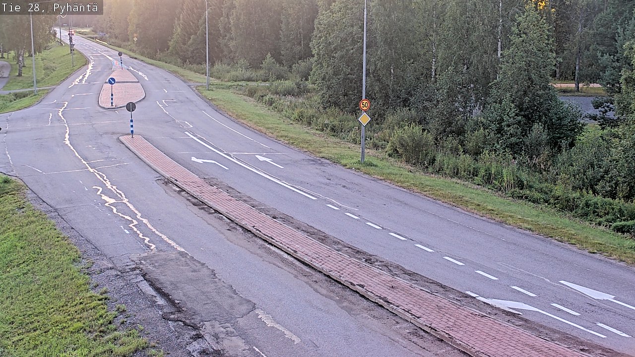 Kelikamerat Kuva Tie 28 Pyhäntä, Pyhäntä, Pohjois-Pohjanmaa