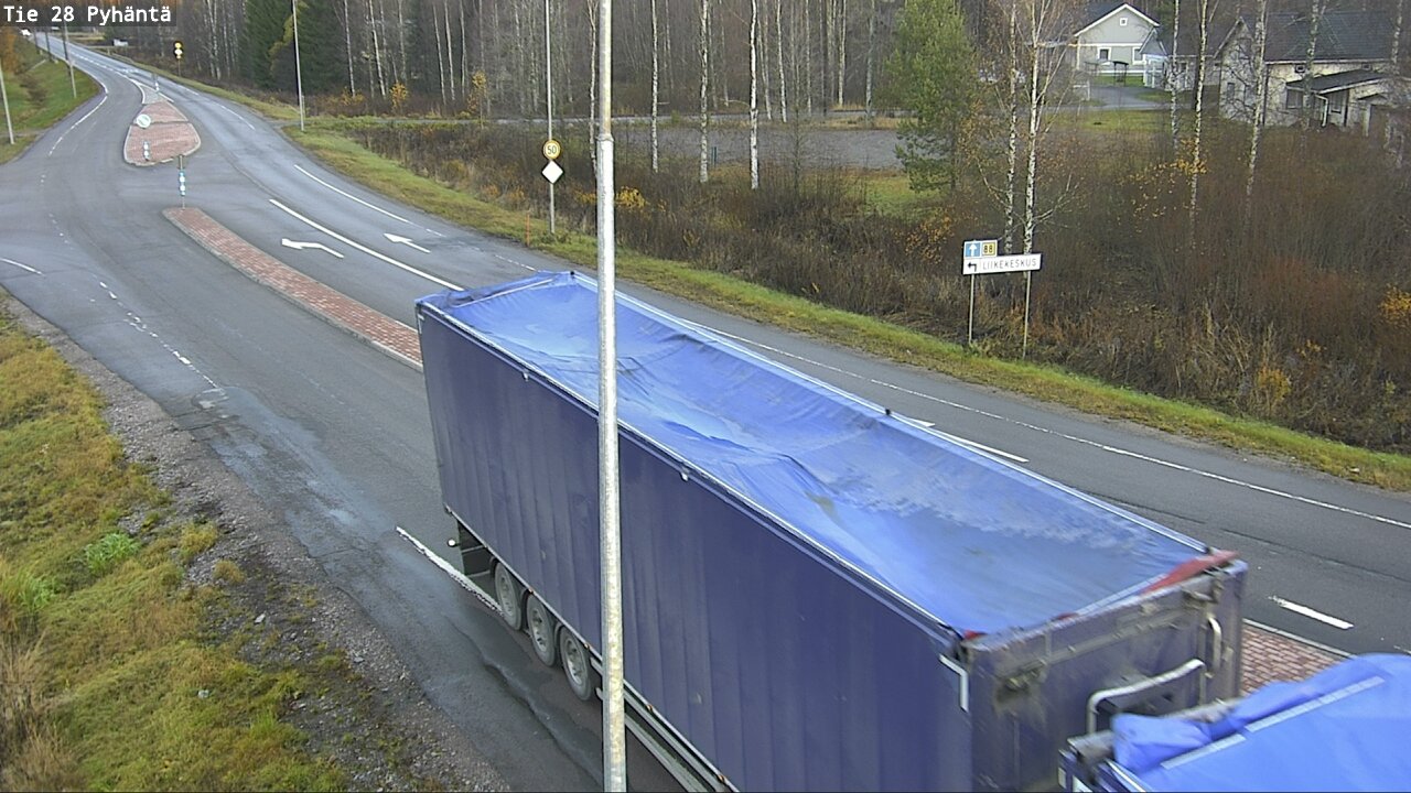 Kelikamerat Kuva Tie 28 Pyhäntä, Pyhäntä, Pohjois-Pohjanmaa