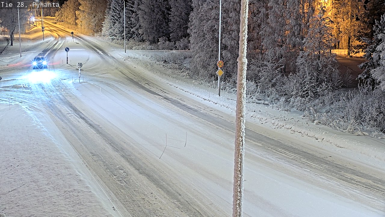 Kelikamerat Kuva Tie 28 Pyhäntä, Pyhäntä, Pohjois-Pohjanmaa