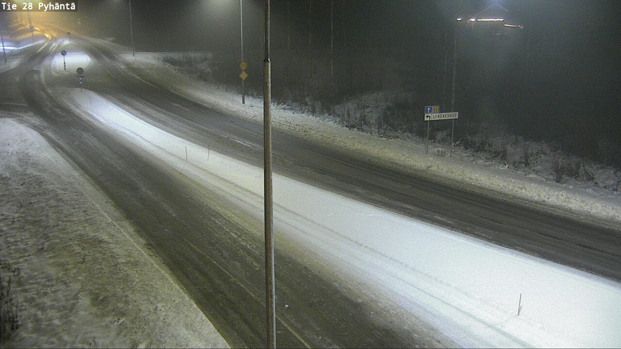 Weather Camera Image Road 28 Pyhäntä, Pyhäntä, Pohjois-Pohjanmaa