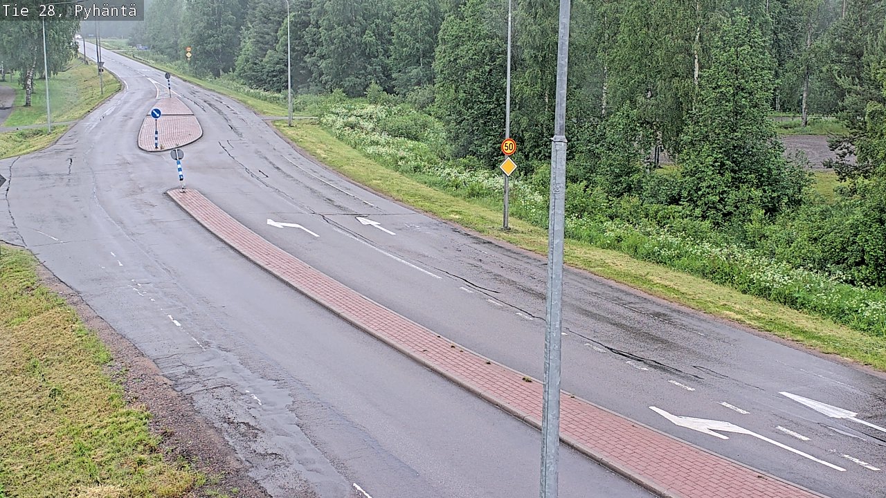Kelikamerat Kuva Tie 28 Pyhäntä, Pyhäntä, Pohjois-Pohjanmaa