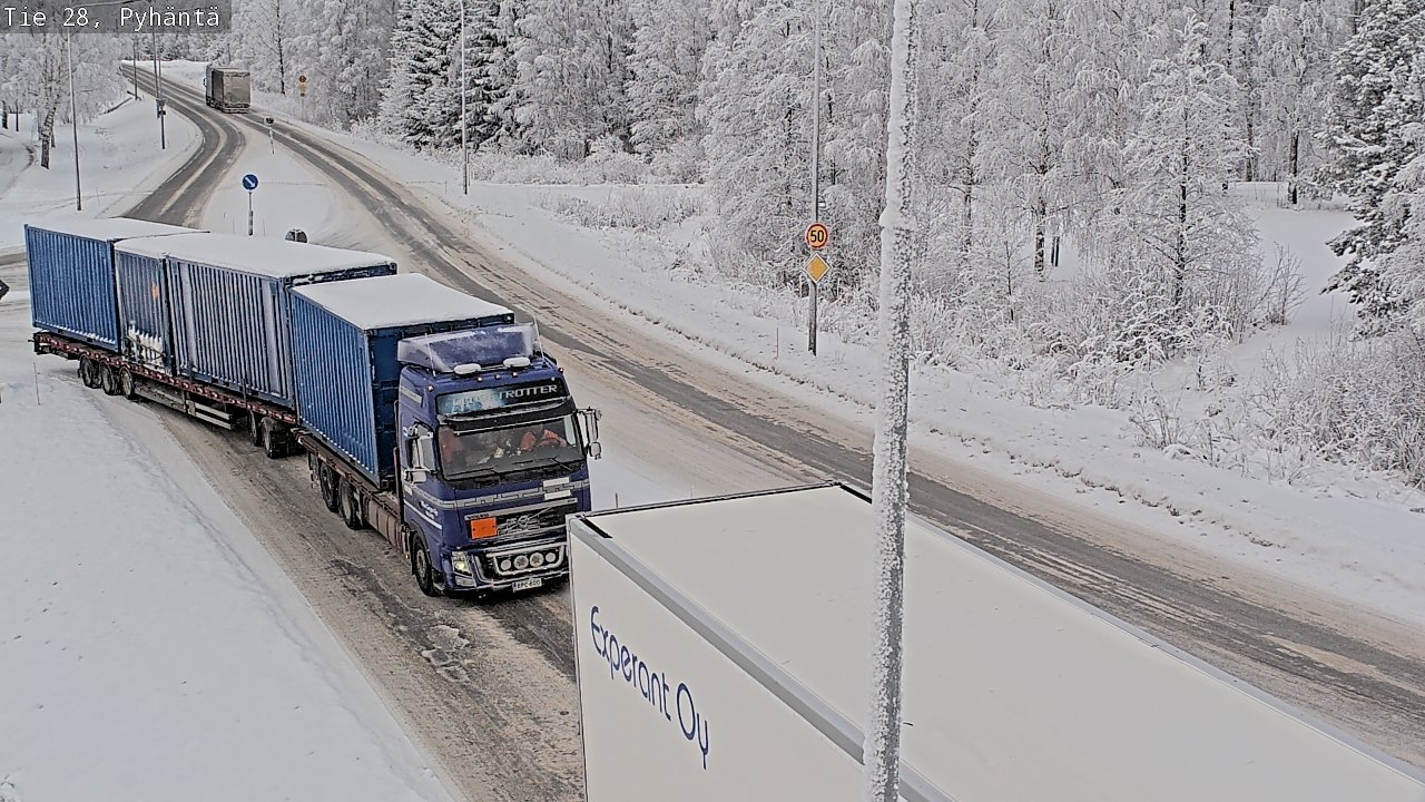 Kelikamerat Kuva Tie 28 Pyhäntä, Pyhäntä, Pohjois-Pohjanmaa
