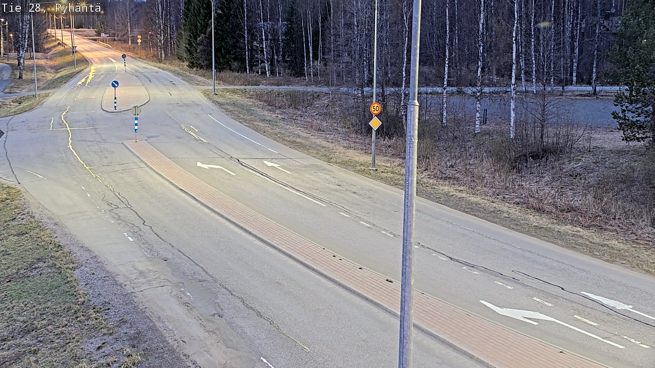 Weather Camera Image Road 28 Pyhäntä, Pyhäntä, Pohjois-Pohjanmaa