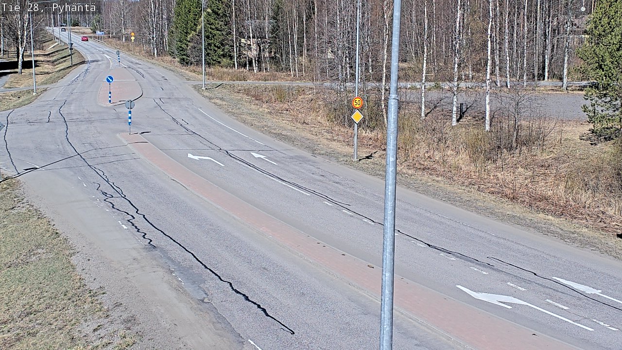 Kelikamerat Kuva Tie 28 Pyhäntä, Pyhäntä, Pohjois-Pohjanmaa