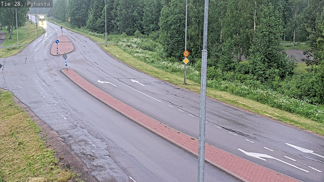 Kelikamerat Kuva Tie 28 Pyhäntä, Pyhäntä, Pohjois-Pohjanmaa